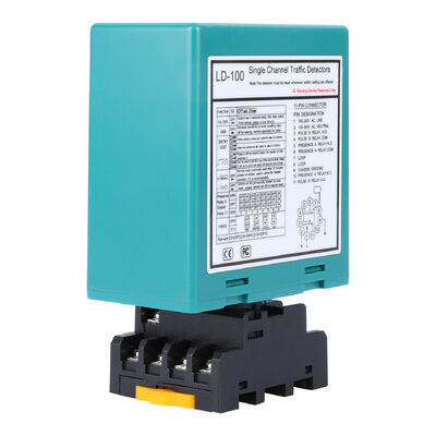 110-240V Tek Kanal Boom Barrier Loop Detektörü 40000V yıldırım koruması