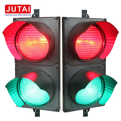 JUTAI JD112HF-C 100mm Kırmızı ve Yeşil LED Trafik Sinyal Işığı, Park Engelli Kapıları ve Araç Erişim Kontrolü için IP65 Koruması